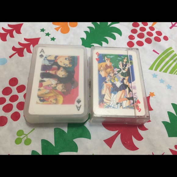 SailorMoon 2 Decks of Playing Cards & 6 Gold Cards - Picture 13 of 13